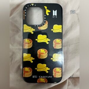 Casetify BTS Pancake Pattern Phone Case - Black and Yellow IPhone Pro 13 Magsafe